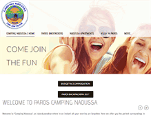 Tablet Screenshot of campingnaoussa.com